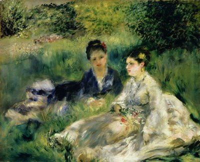 Zwei Frauen im Park von Pierre Auguste Renoir